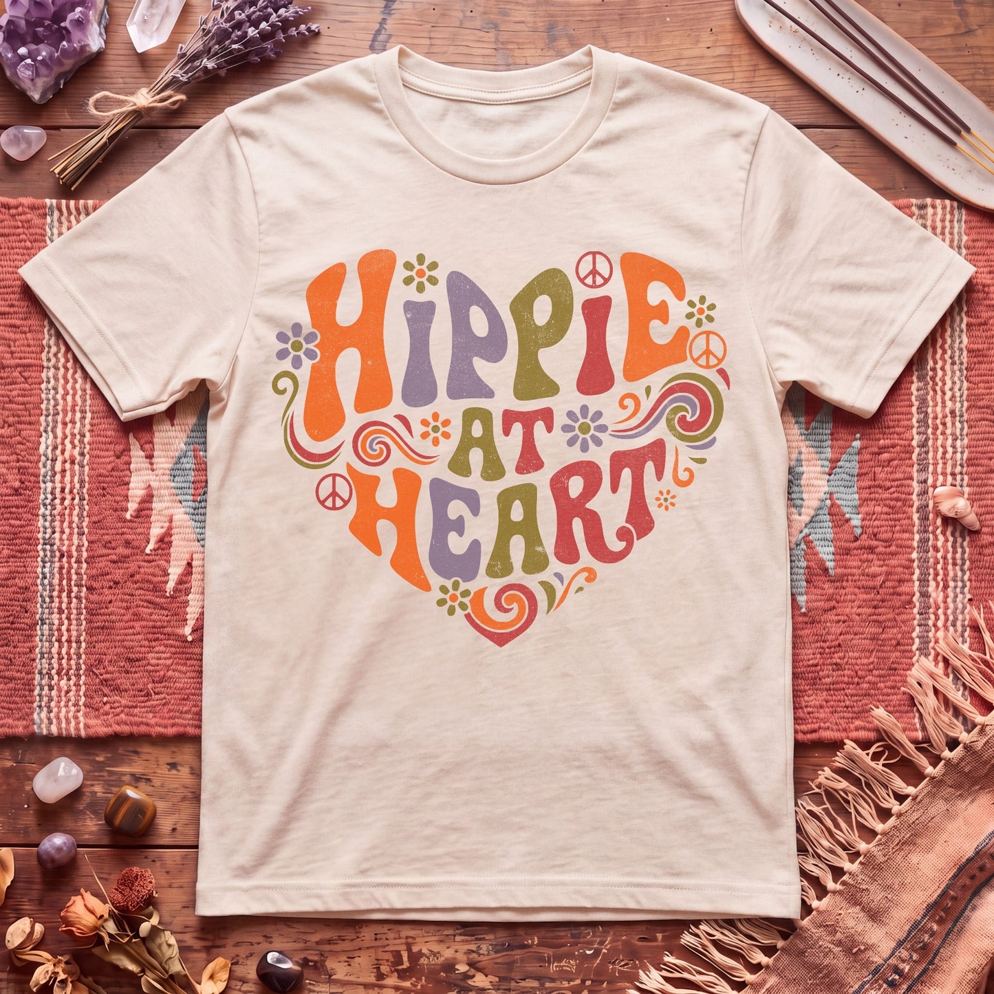 Hippie At Heart T-Shirt