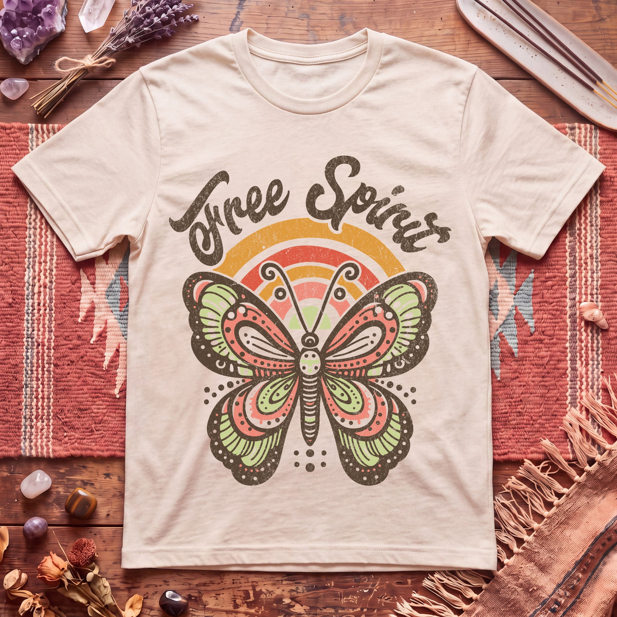 Free Spirit butterfly T-Shirt