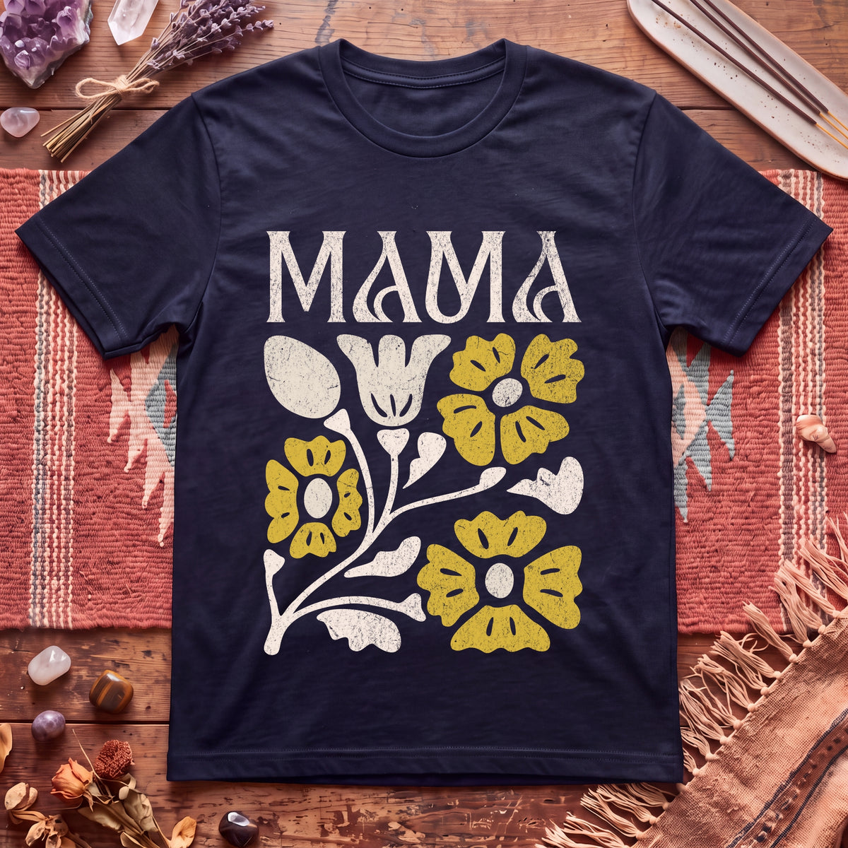 mama flowers t shirt T-Shirt