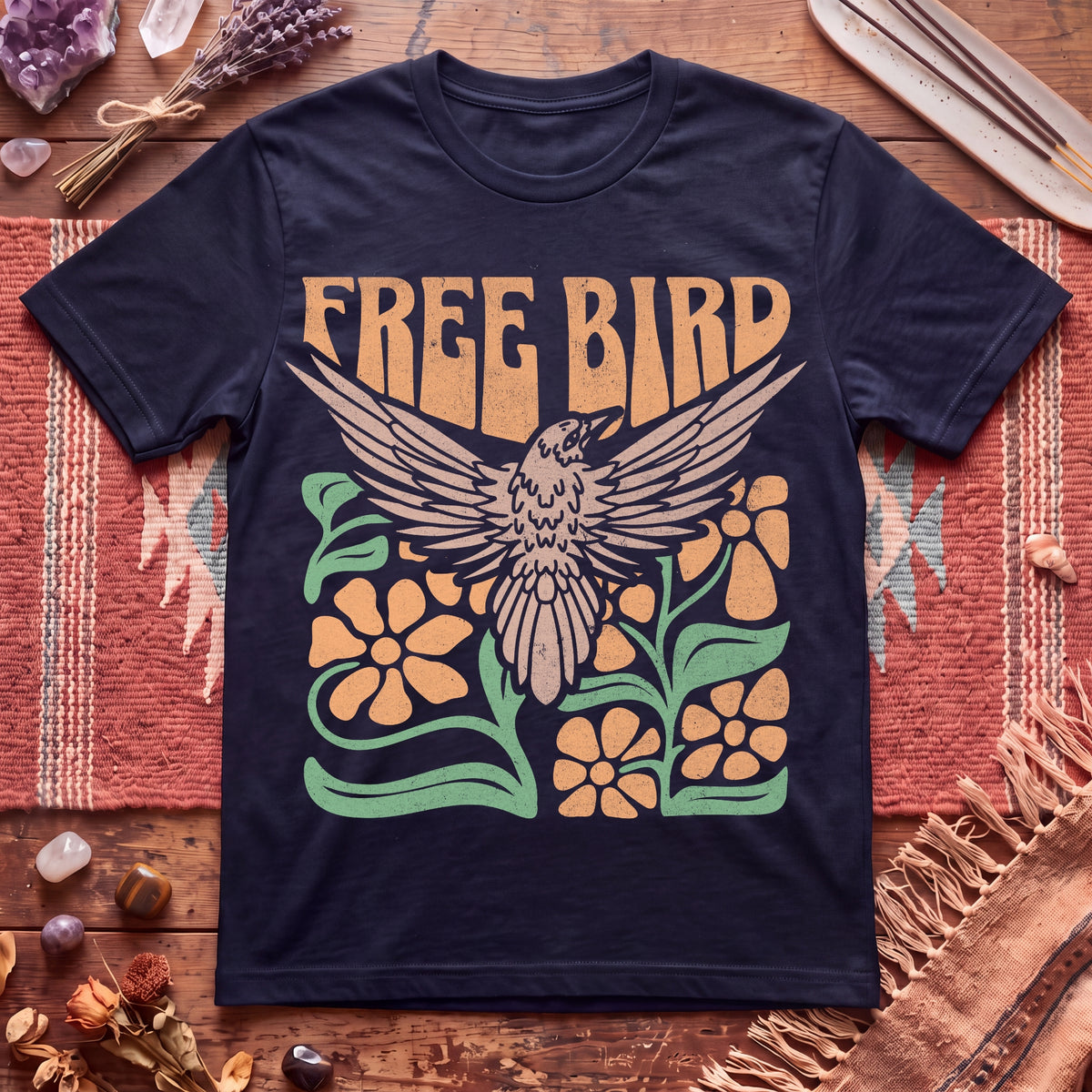Boho Free Bird T-Shirt