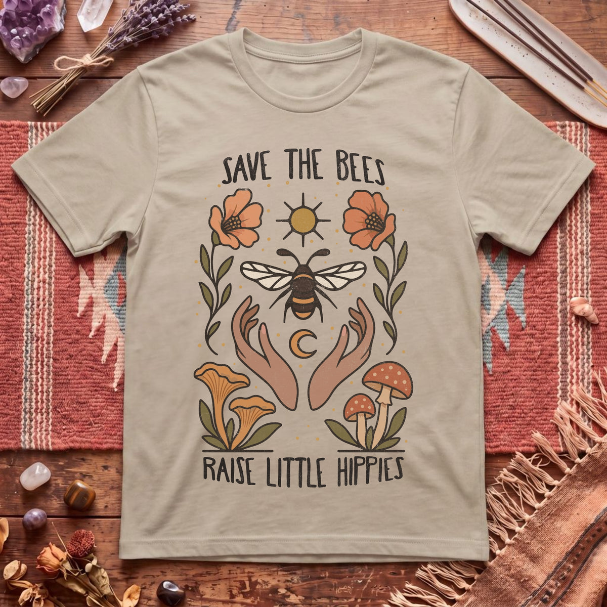 Hippies Save Bees T-Shirt