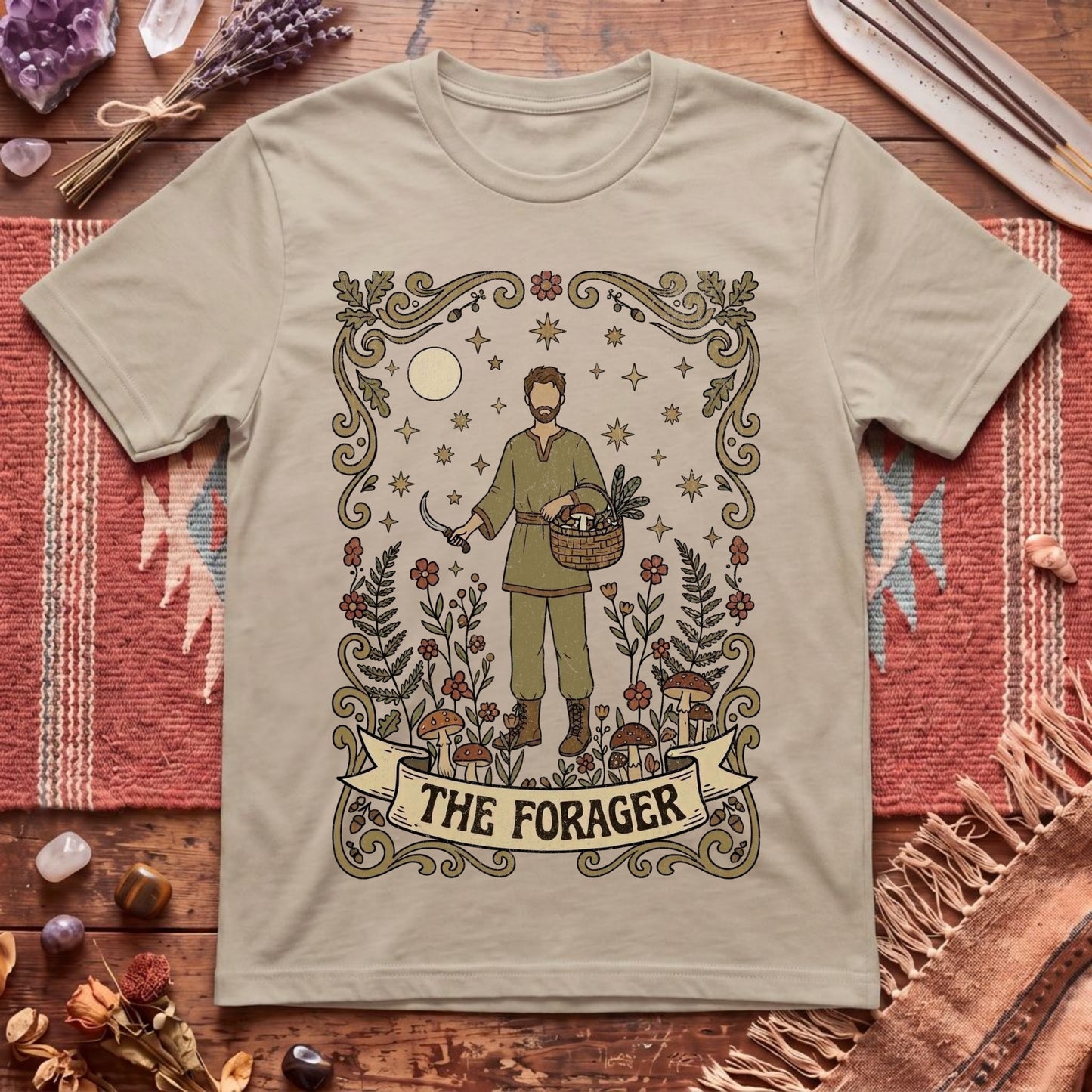 The Forager For Him Boho Tarot T-Shirt