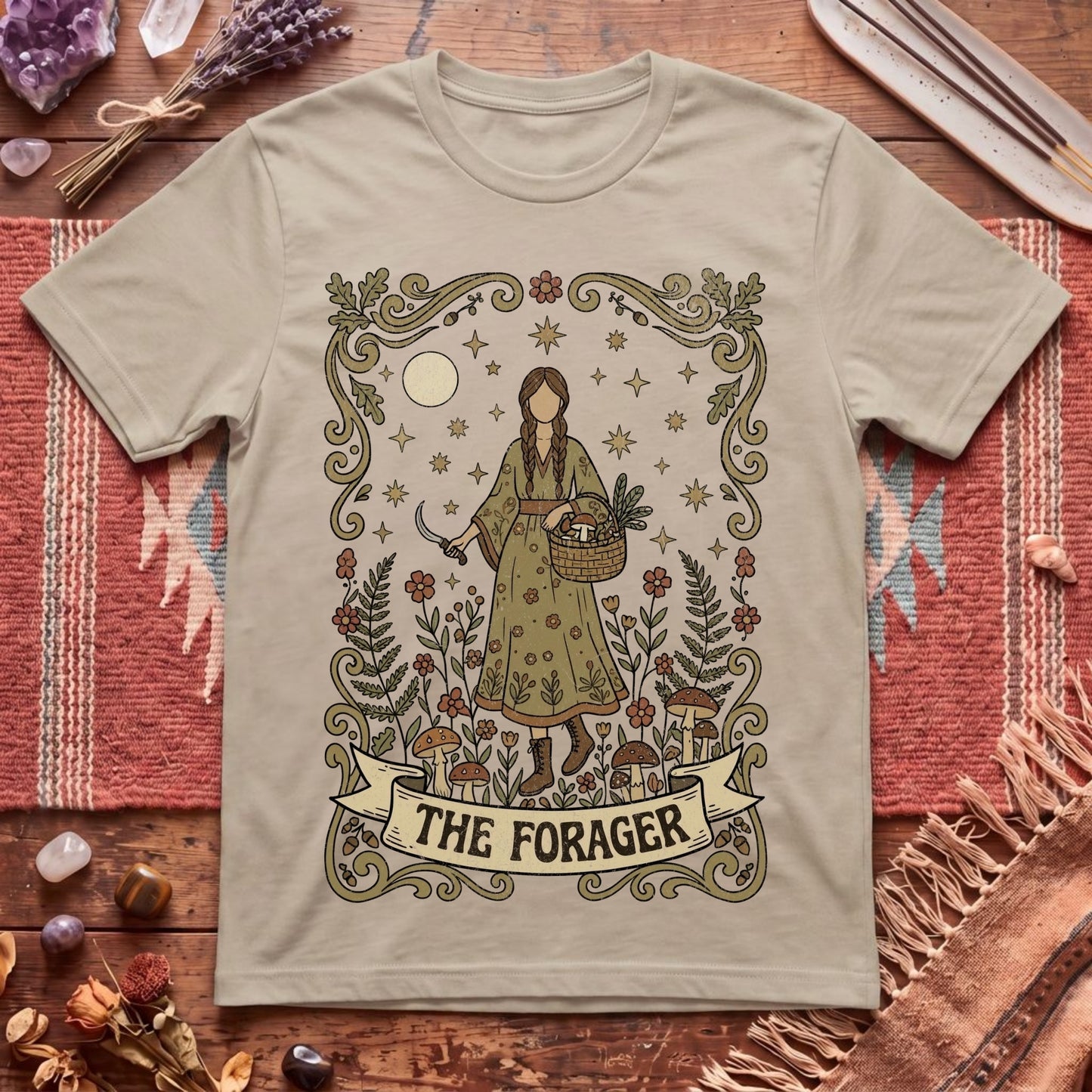 The Forager For Her Boho Tarot T-Shirt