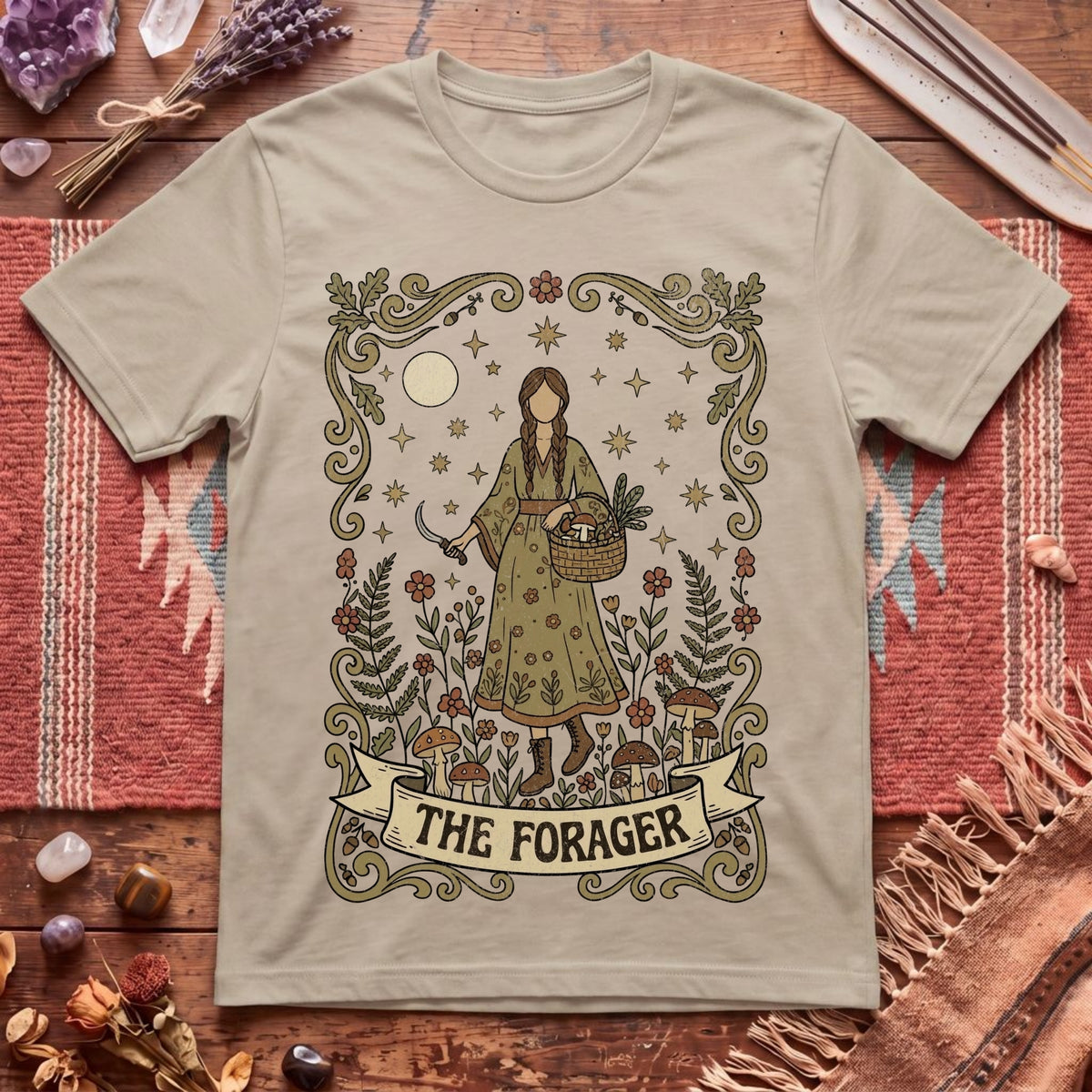 The Forager For Her Boho Tarot T-Shirt