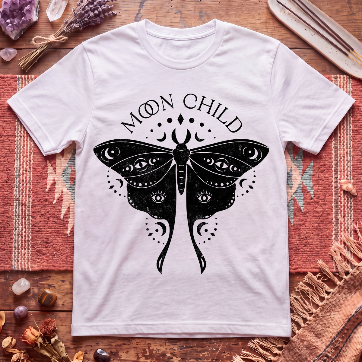 Moon Child Moth T-Shirt