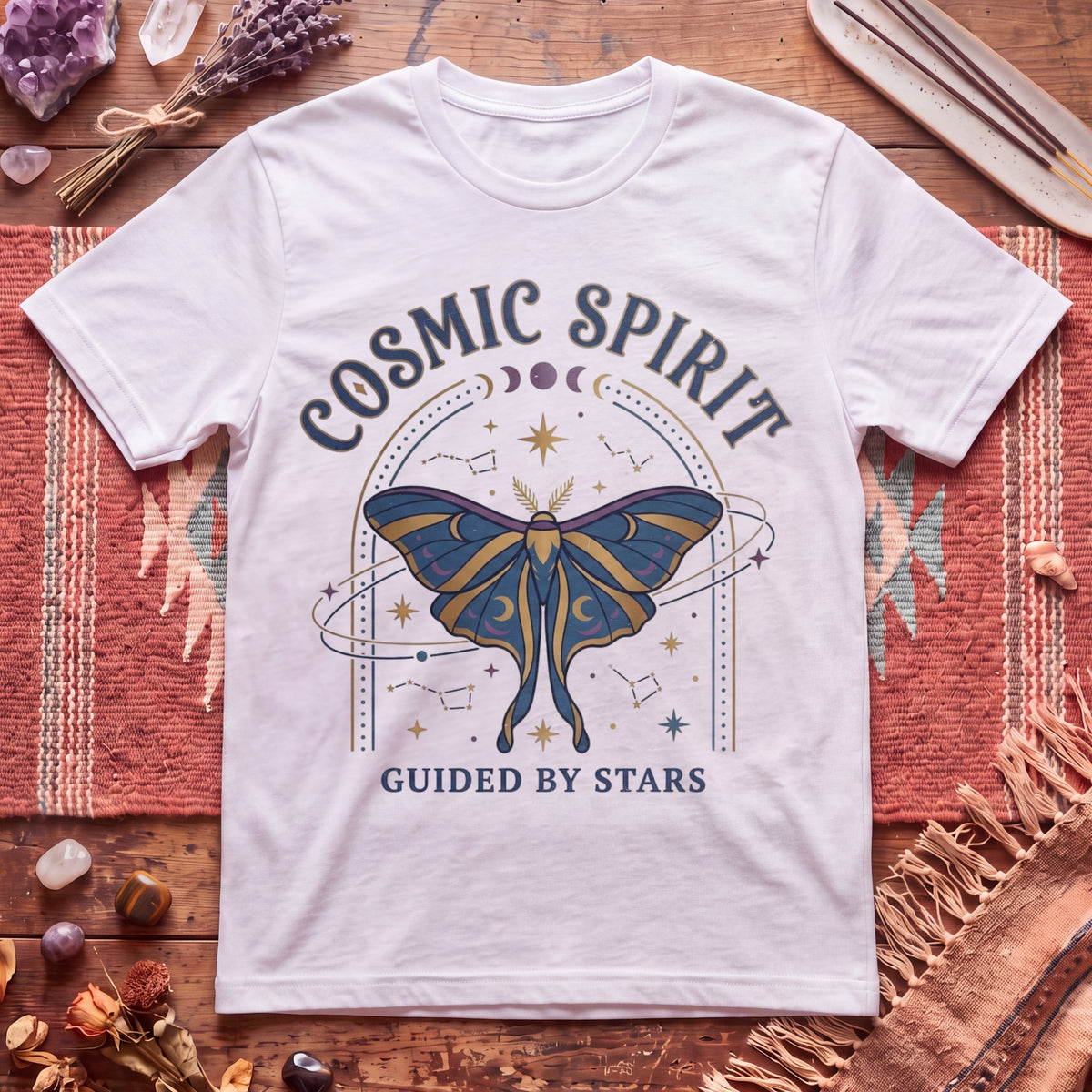 Cosmic Spirit Moth T-Shirt