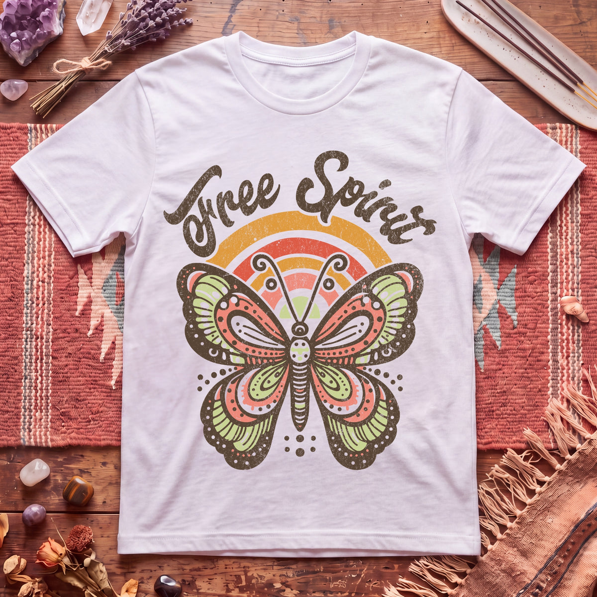 Free Spirit butterfly T-Shirt