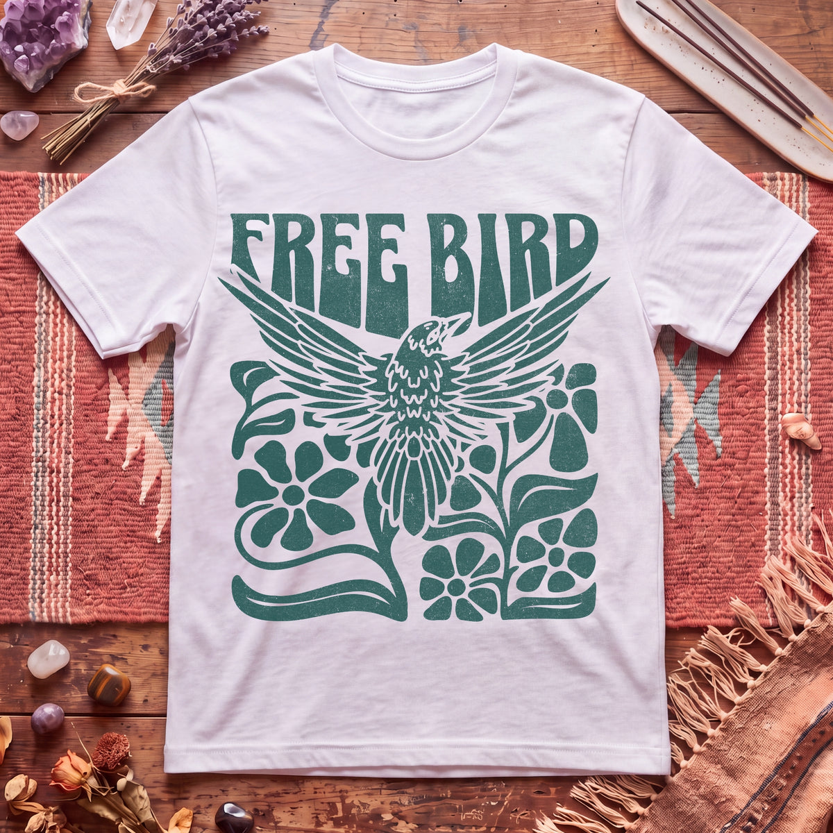Boho Free Bird T-Shirt