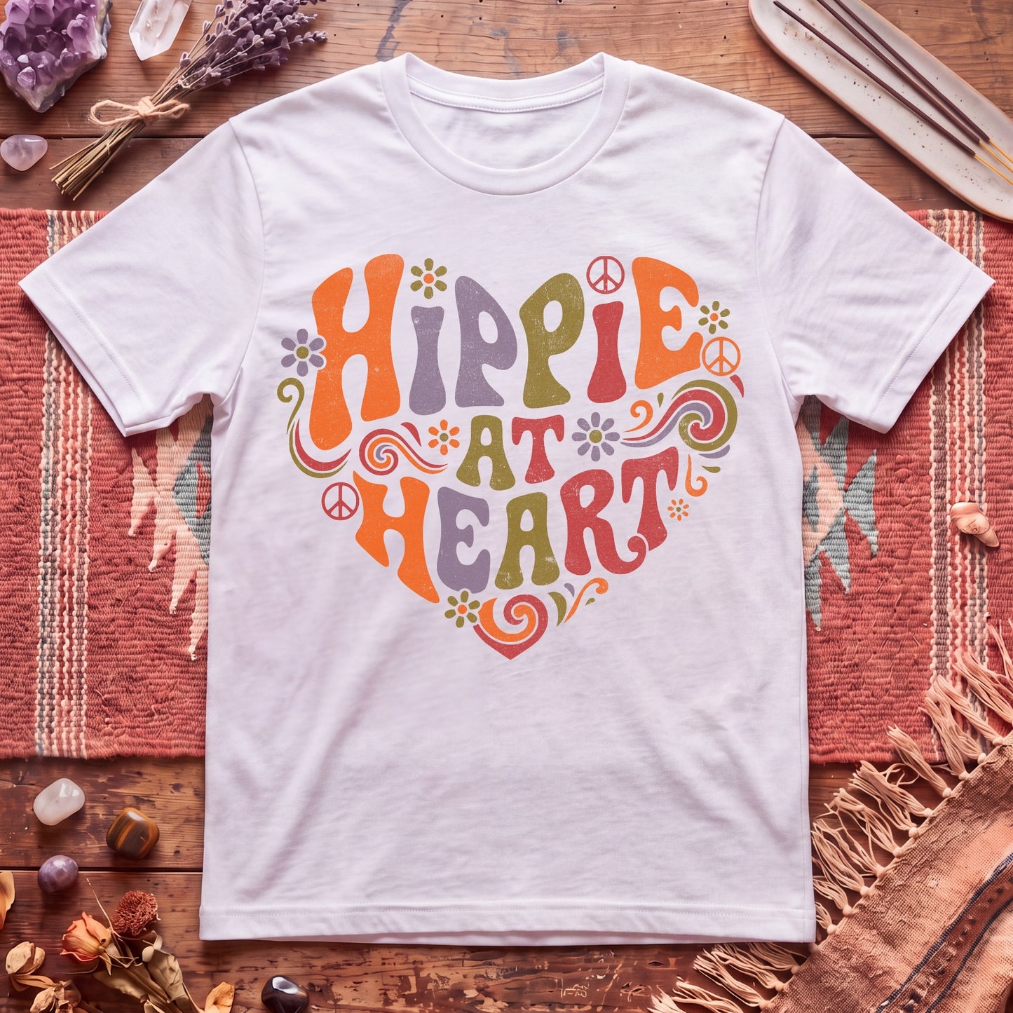 Hippie At Heart T-Shirt