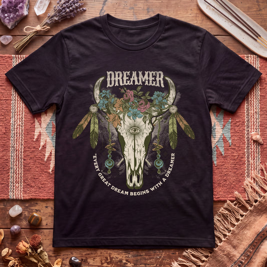 Dreamer cow skull T-Shirt