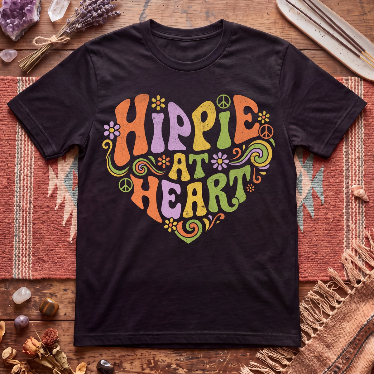 Hippie At Heart T-Shirt
