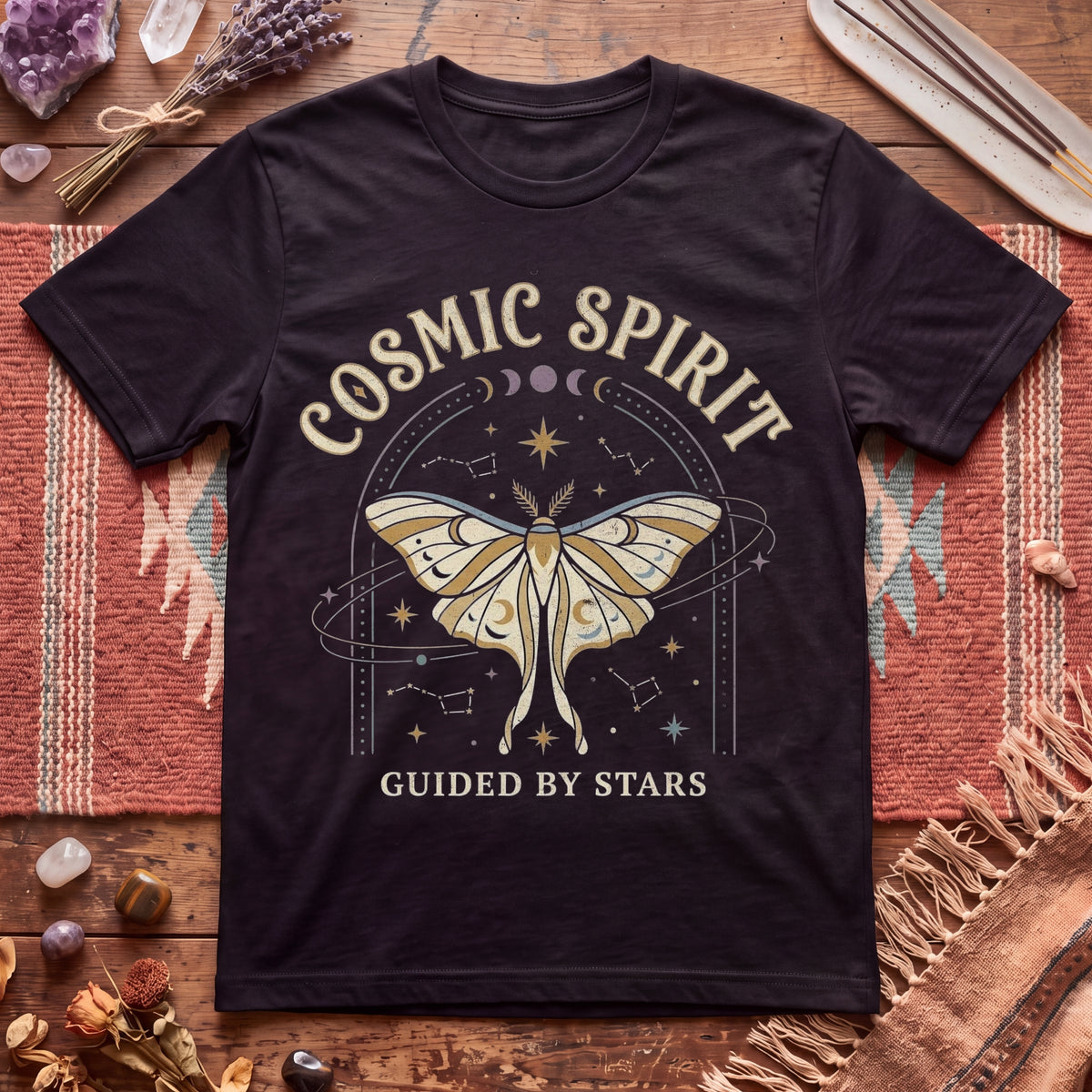 Cosmic Spirit Moth T-Shirt
