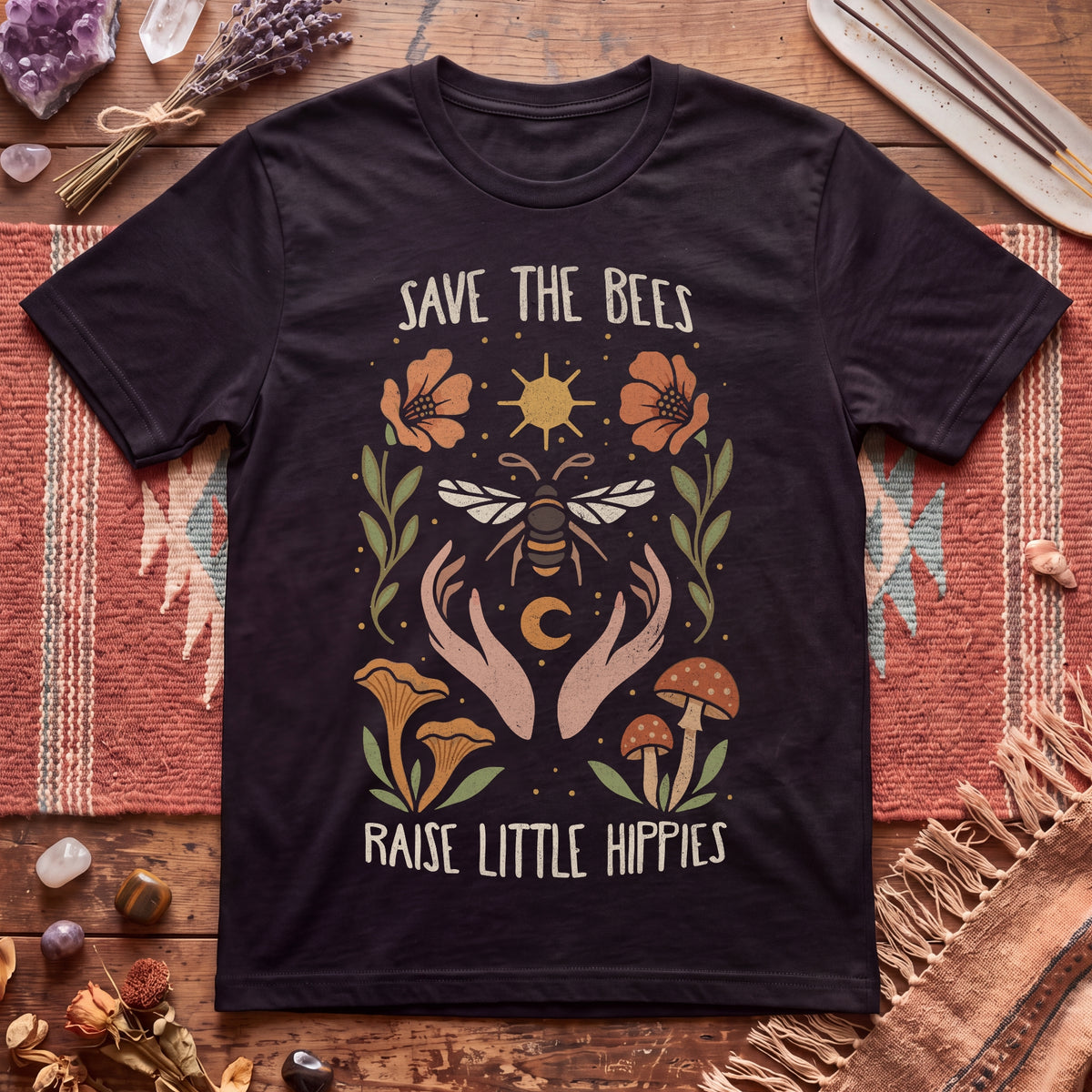 Hippies Save Bees T-Shirt