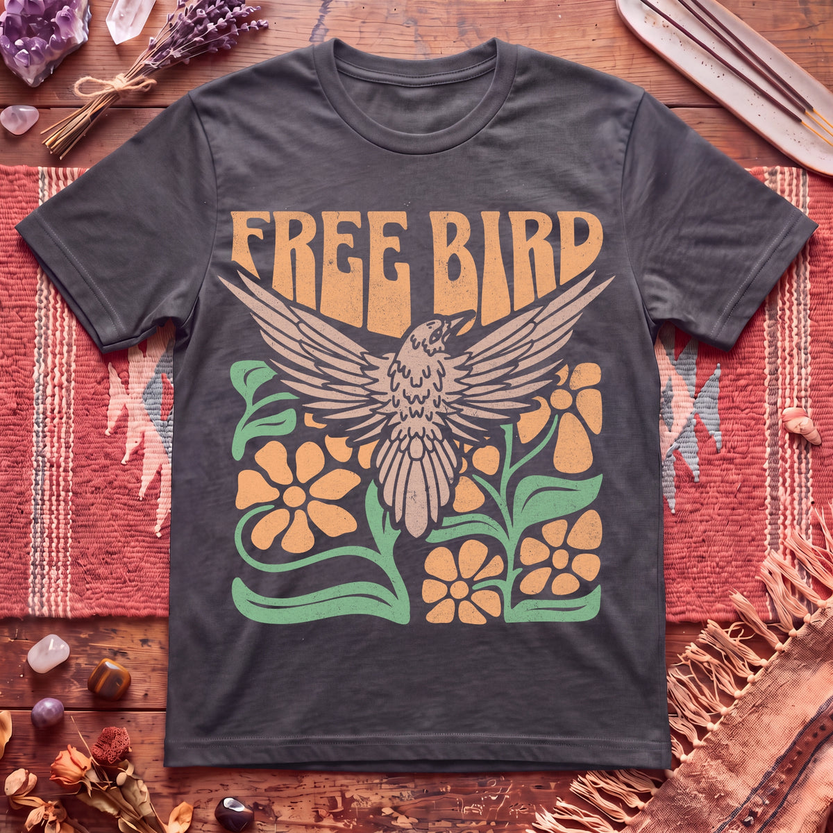 Boho Free Bird T-Shirt