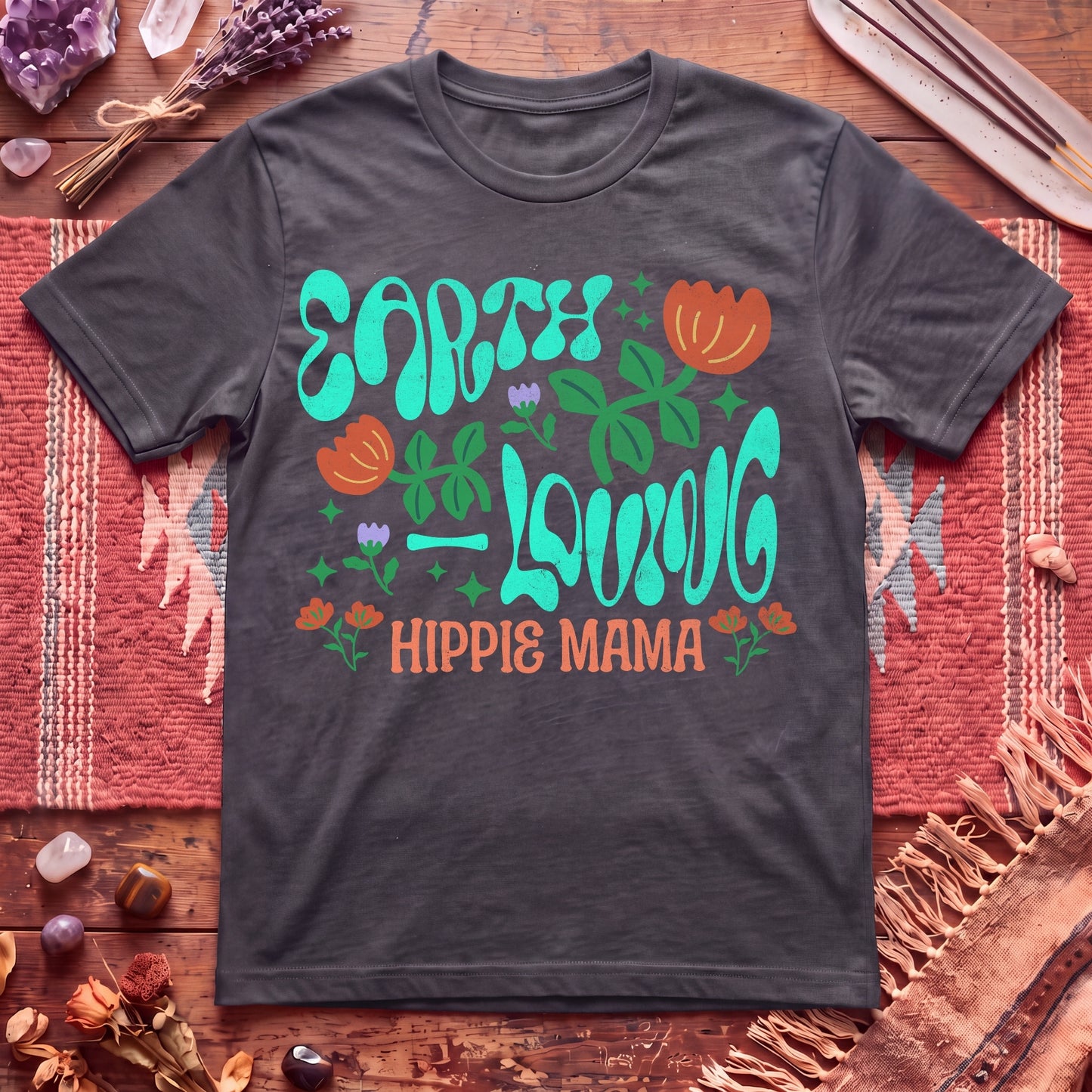 Earth Loving Hippie Mama T-Shirt
