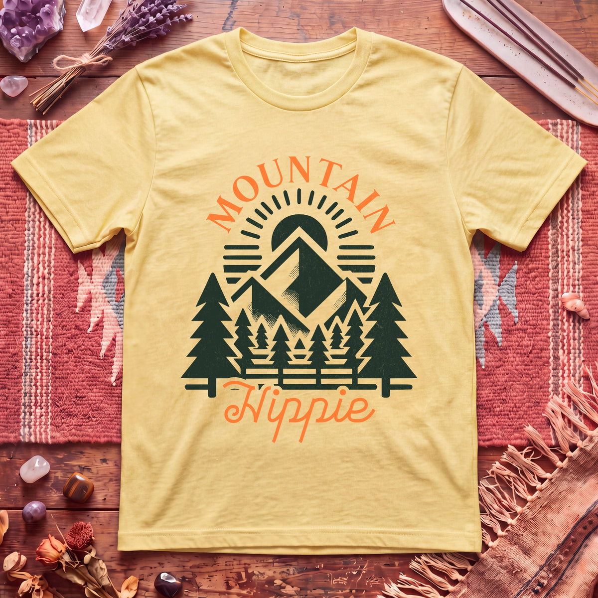 Vintage Mountain Hippie T-Shirt