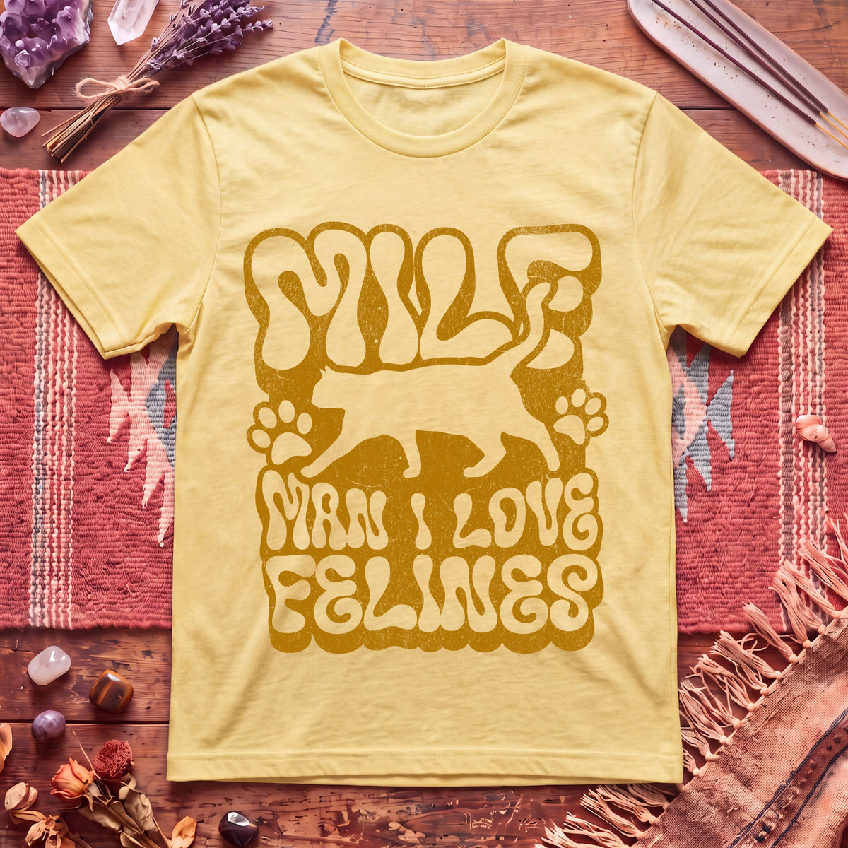 MILF Man I Love Felines T-Shirt