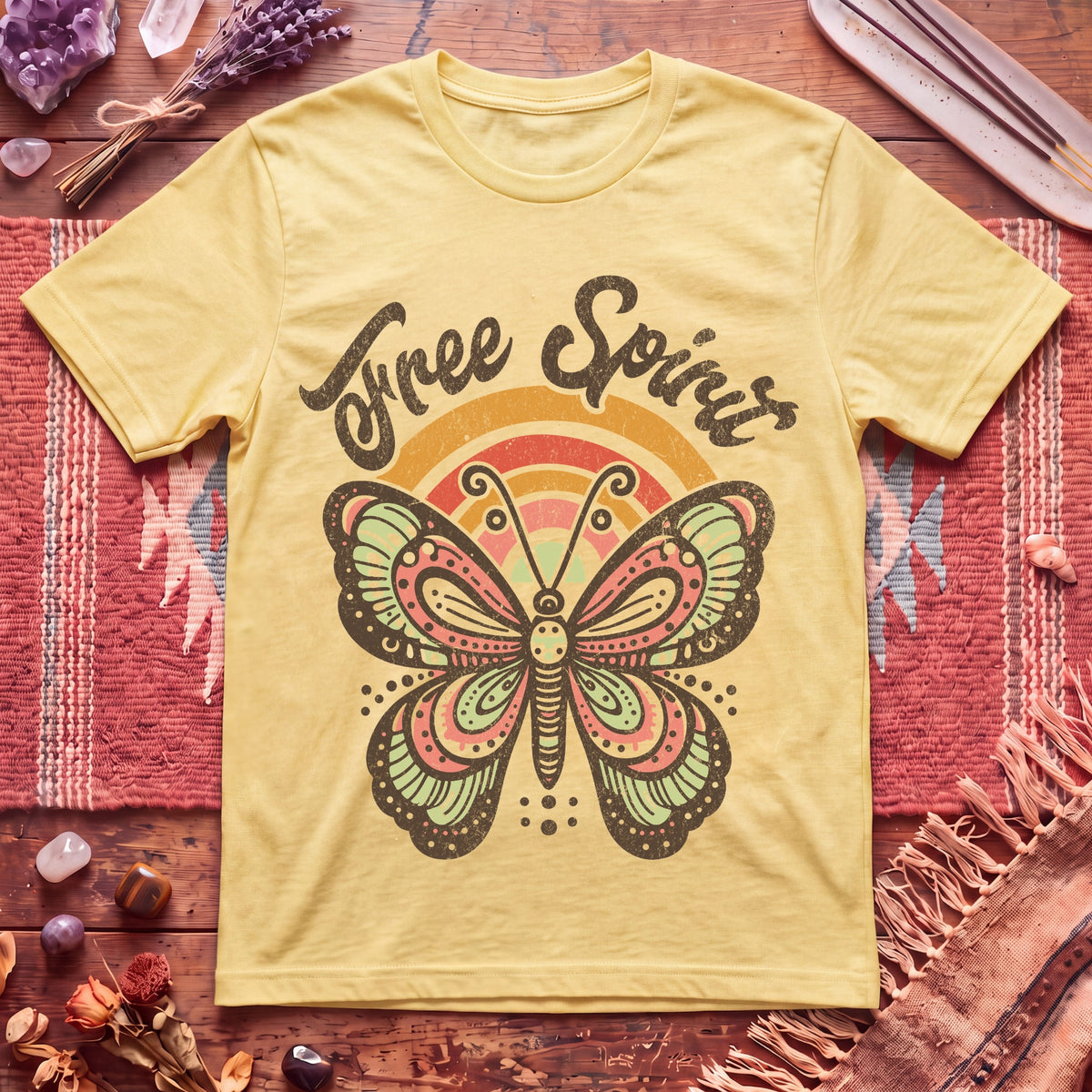Free Spirit butterfly T-Shirt