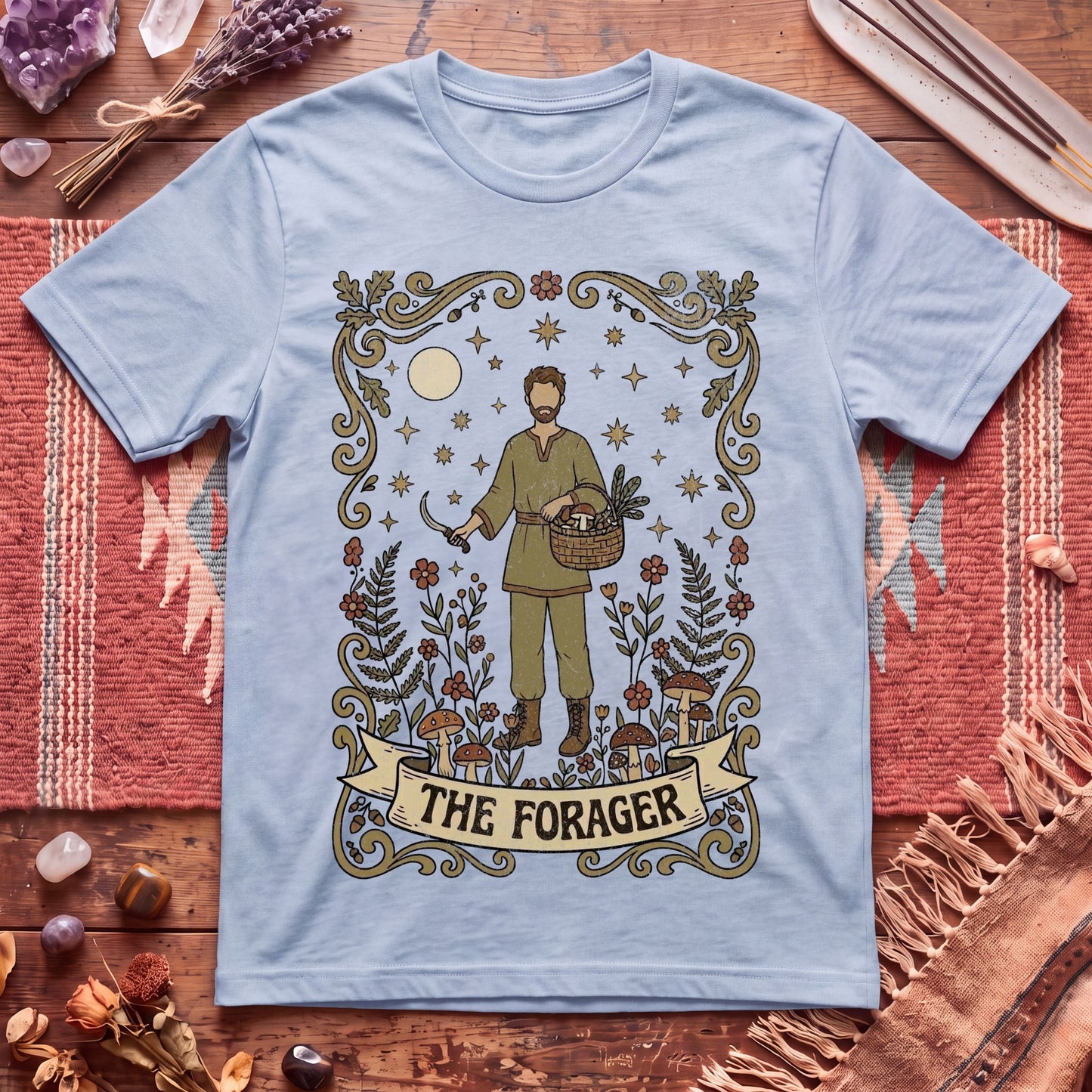The Forager For Him Boho Tarot T-Shirt