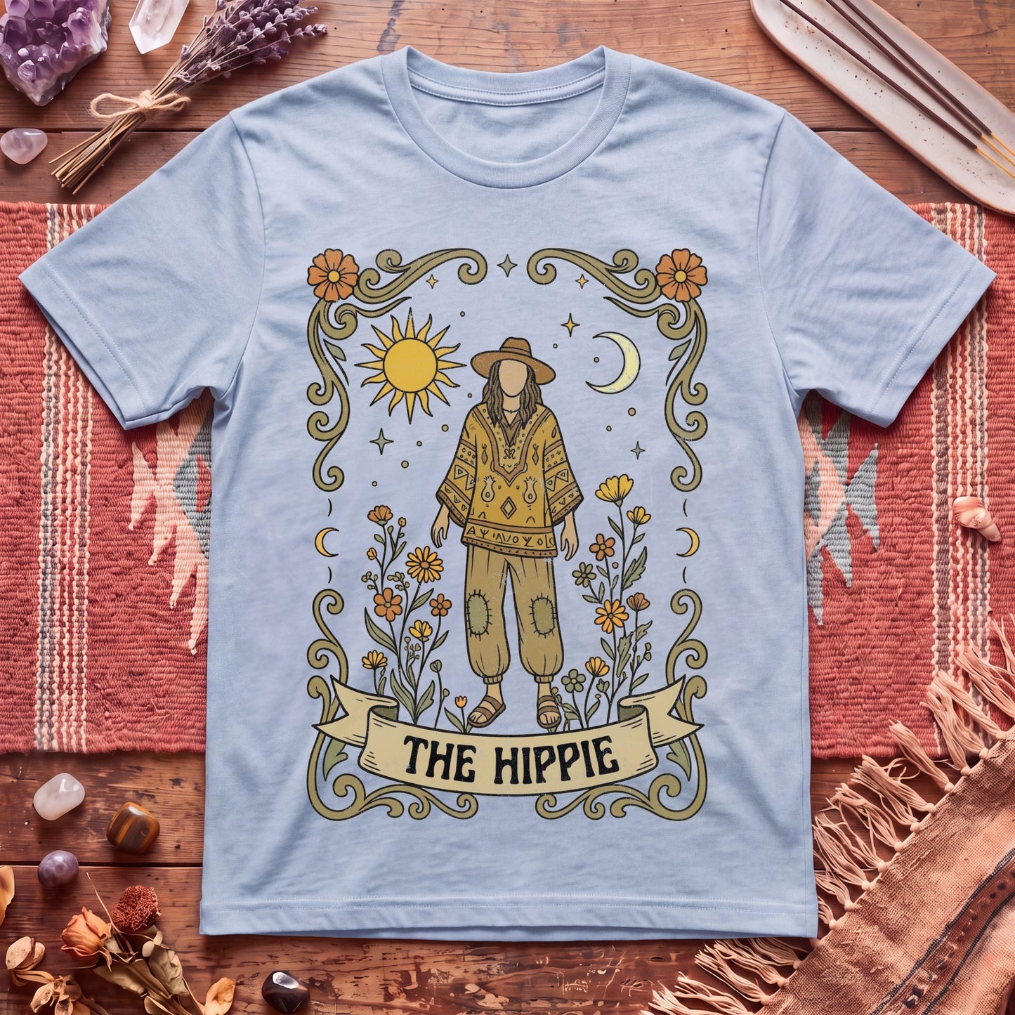 The Hippie For Him Boho Tarot T-Shirt