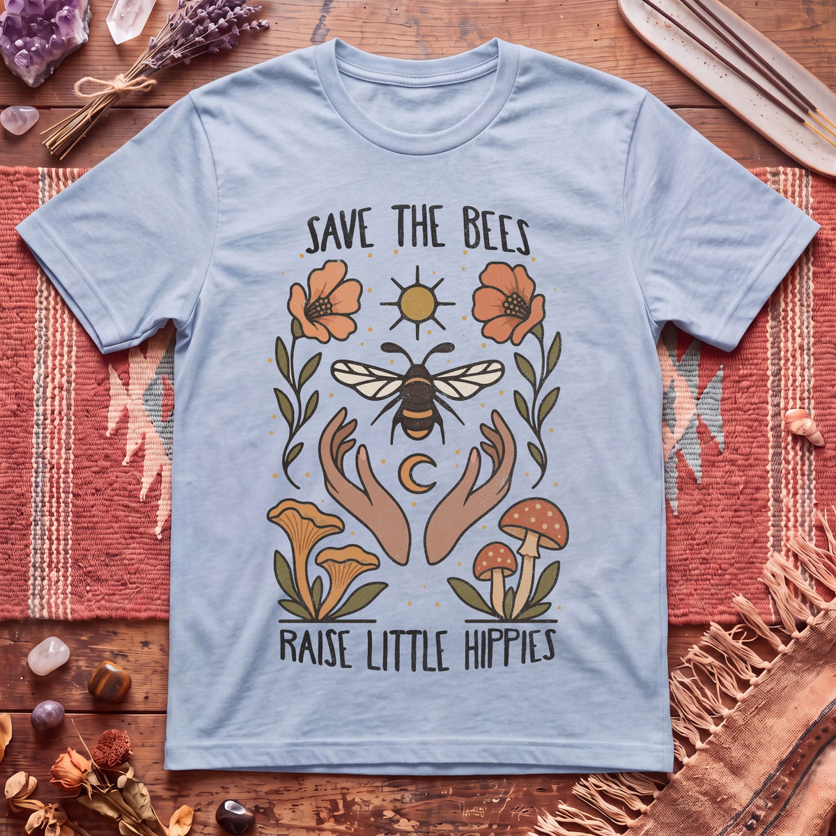 Hippies Save Bees T-Shirt