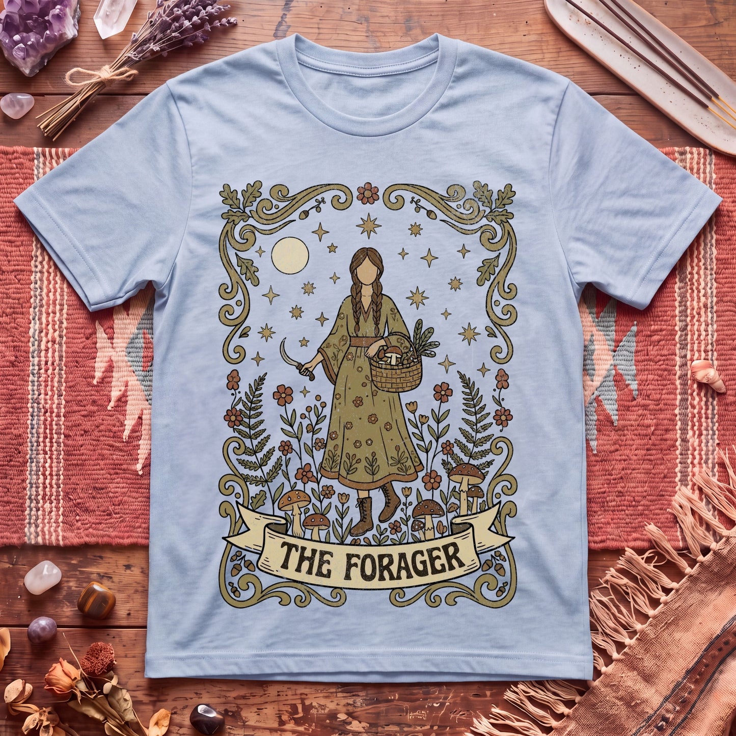 The Forager For Her Boho Tarot T-Shirt