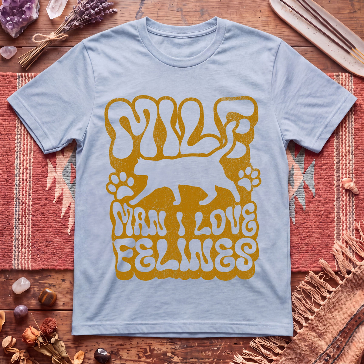 MILF Man I Love Felines T-Shirt