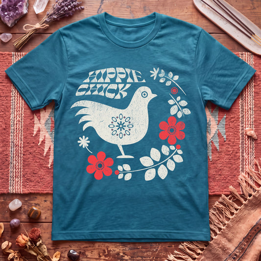 Hippie Chick Folk Art T-Shirt